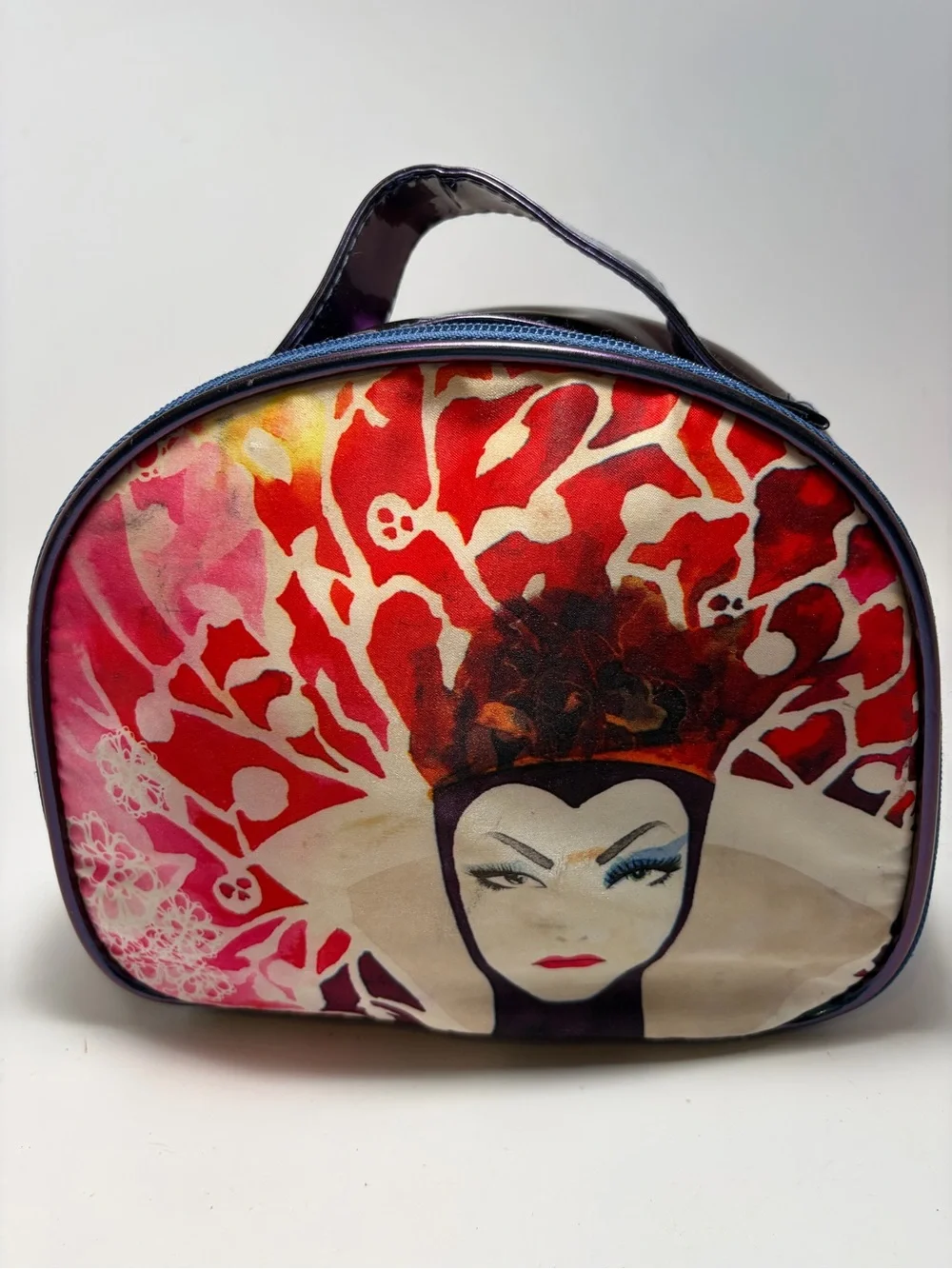 Evil Queen Artistic Red & Pink Women's Cosmetic Bag